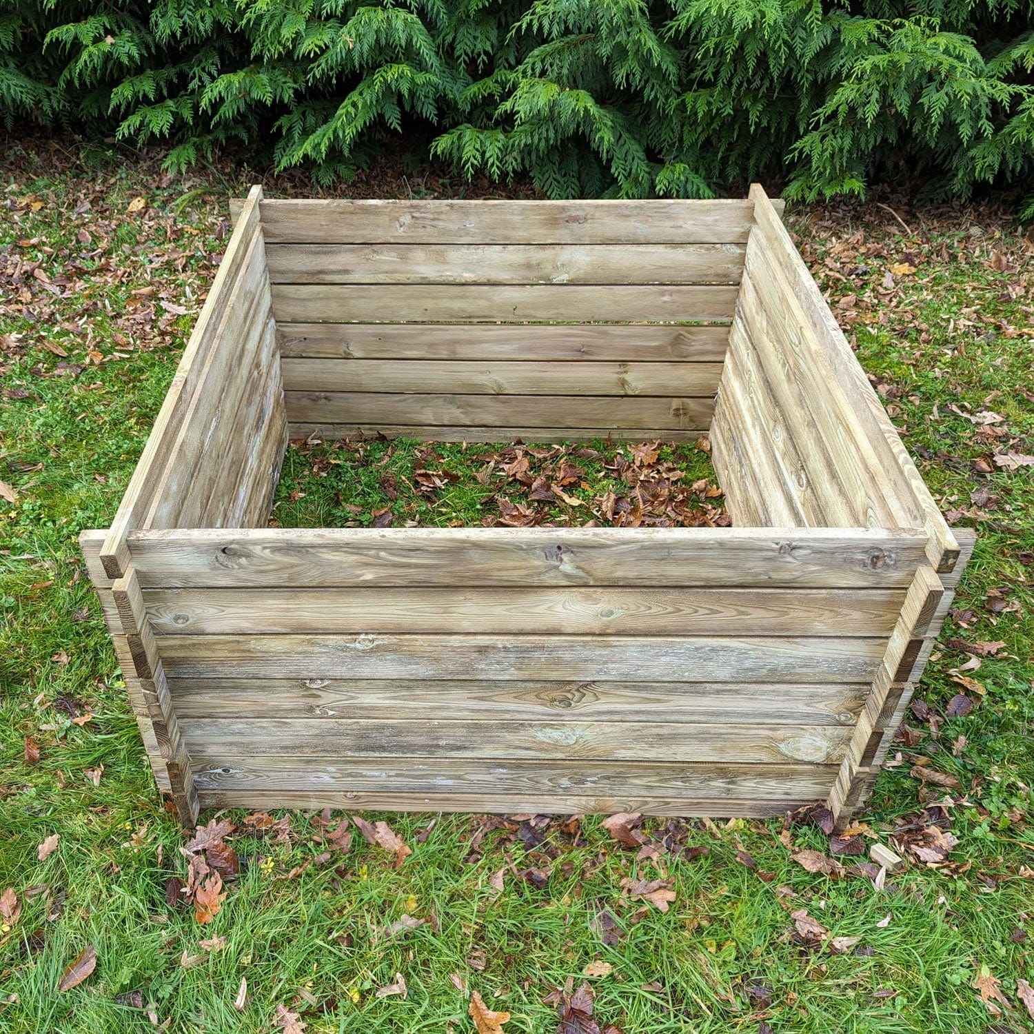 893 Litre Large Wooden Compost Bin – Slatted Airflow Composter