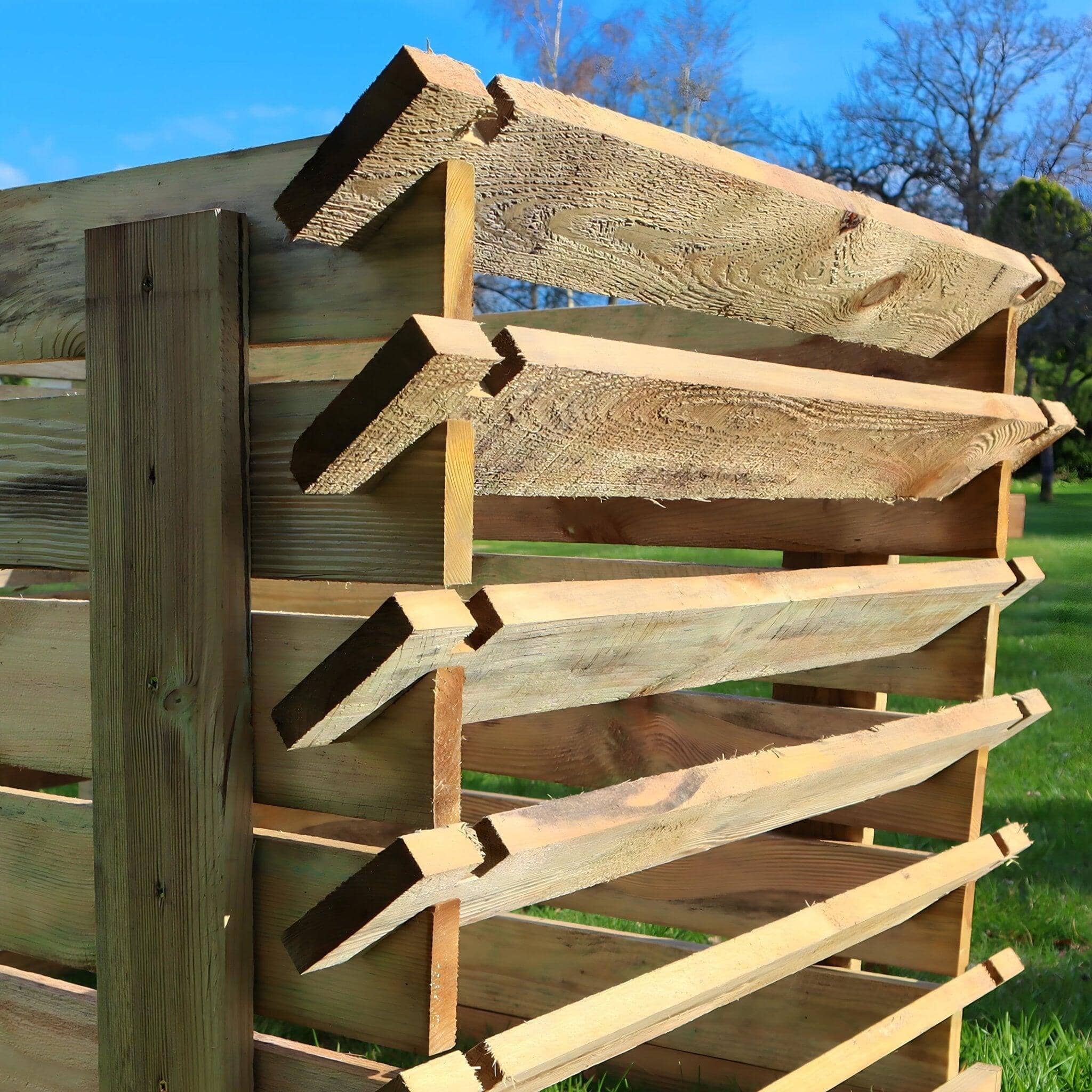 718 Litre Easy Fill Wooden Compost Bin – Pressure-Treated Pine