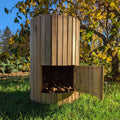 66 Litre Wooden Potato Planter Barrel – Swing Door Harvest Access